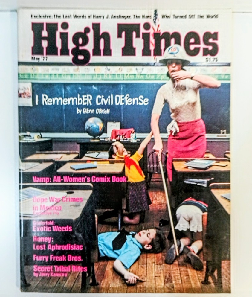 Vintage High Times May 1977 Civil Defense Vamp Comix Furry Freak Bros 