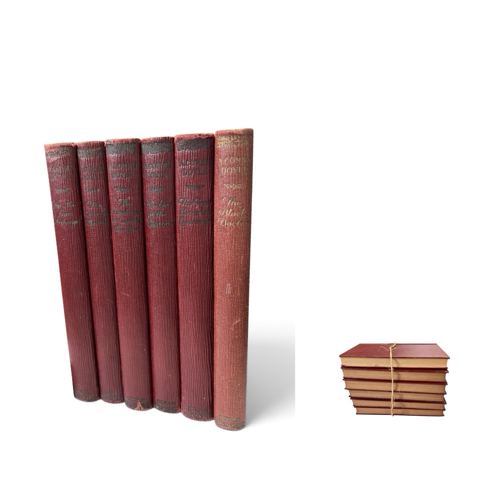 Arthur Conan Doyle 1925 Complete 6 Vol 1st Ed Set-George H Doran Captain Starkey