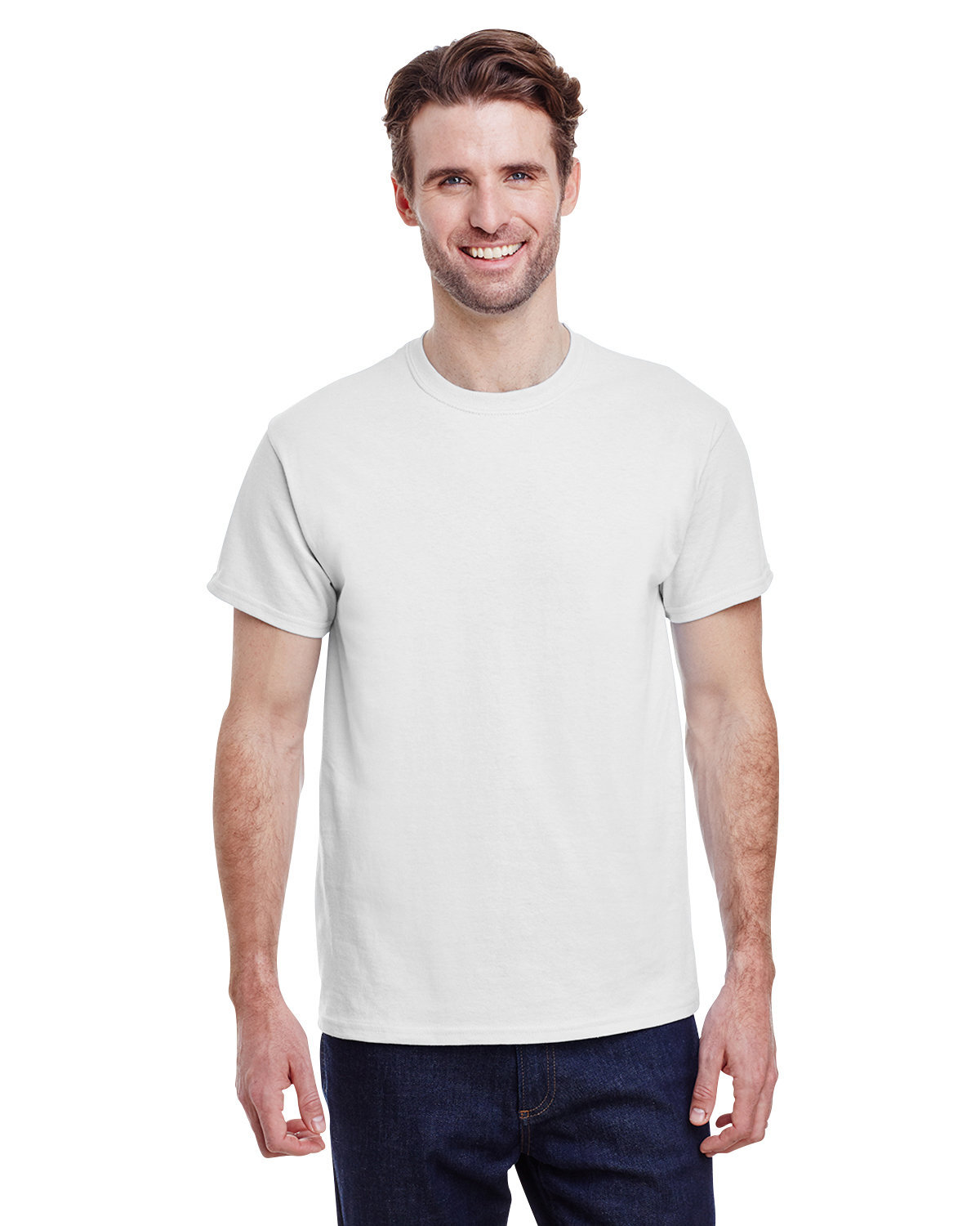 Gildan Mens G500 Premium Short Sleeve Heavy Cotton Plain Blank Casual T-Shirt Gildan Mens G500 Premium Short Sleeve Heavy Cotton Plain Blank Casual T-Shirt