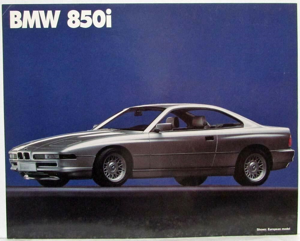 1990 BMW 850i Spec Sheet - European Model 1990 BMW 850i Spec Sheet - European Model