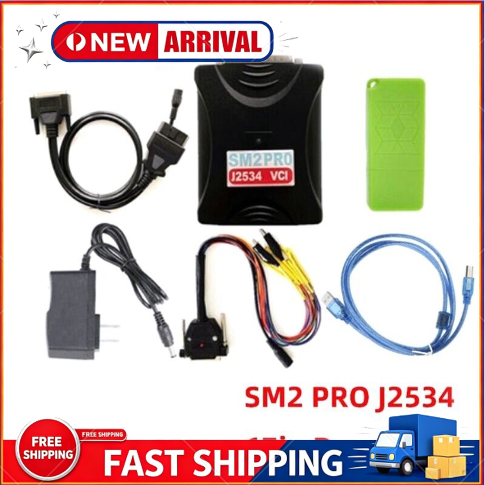 Upgraded EC Programmer SM2Pro J2534VCI with FW V2.21.21 k0 Scanmatik 2 PRO NEWUt