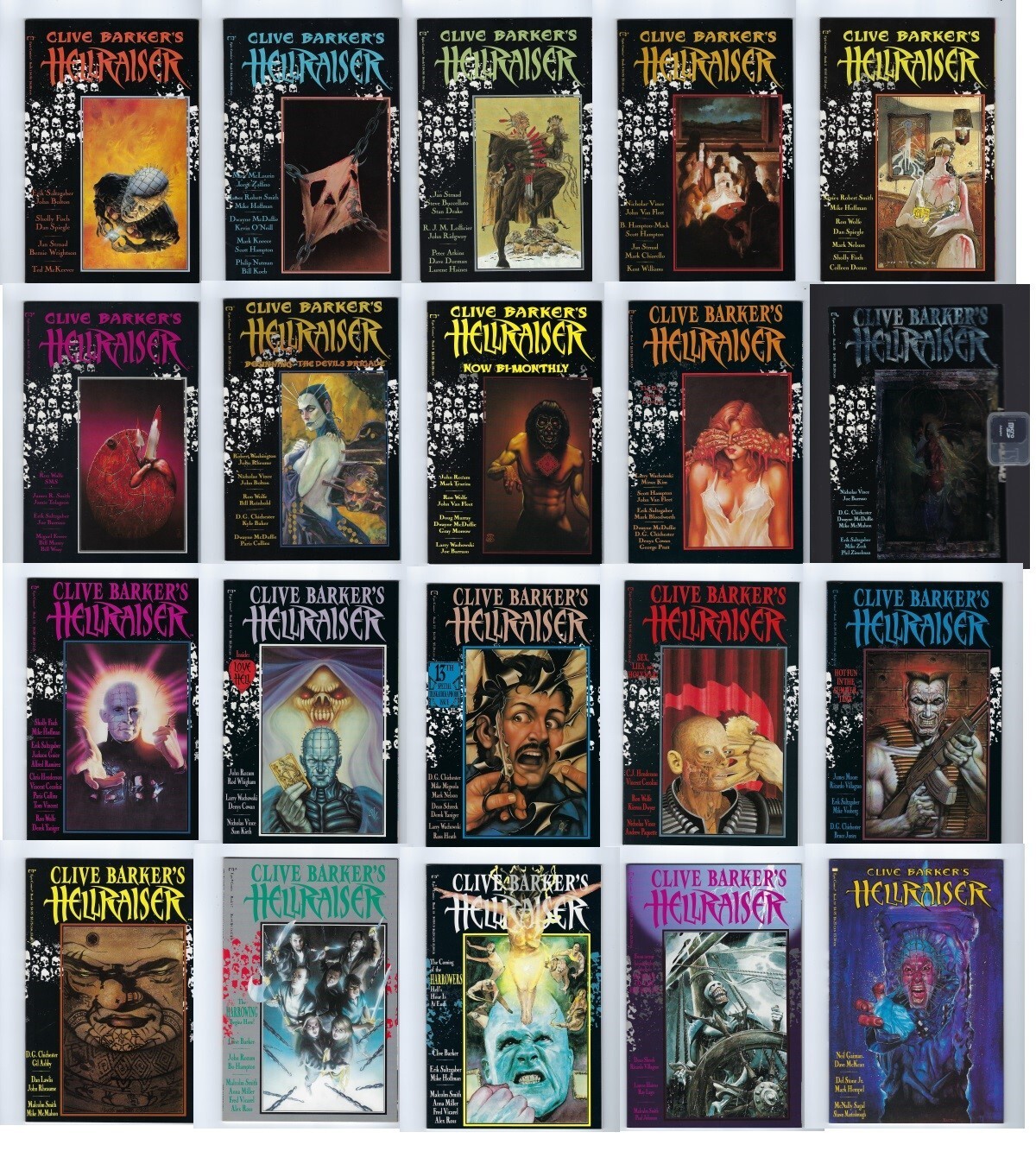 🔥 Clive Barker\'s Hellraiser #1 - 20 🔥 (Epic1989-1992) + Epic #1 All NM/NM+ 🔥 Clive Barker\'s Hellraiser #1 - 20 🔥 (Epic1989-1992) + Epic #1 All NM/NM+