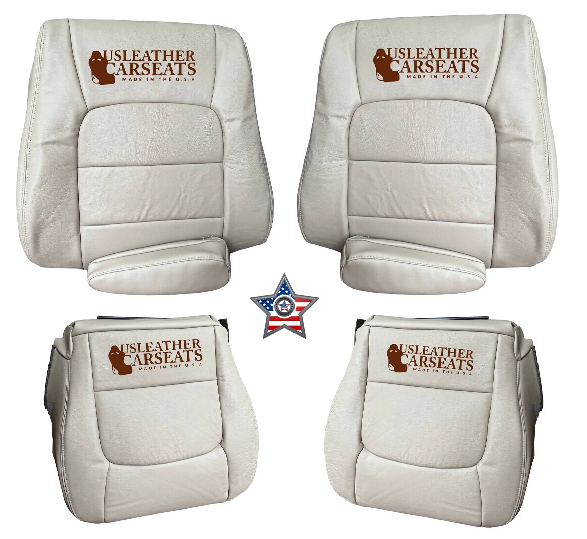 1998 to 2007 Fits Lexus LX470 Full Front OEM Leather Seat Covers Color Tan