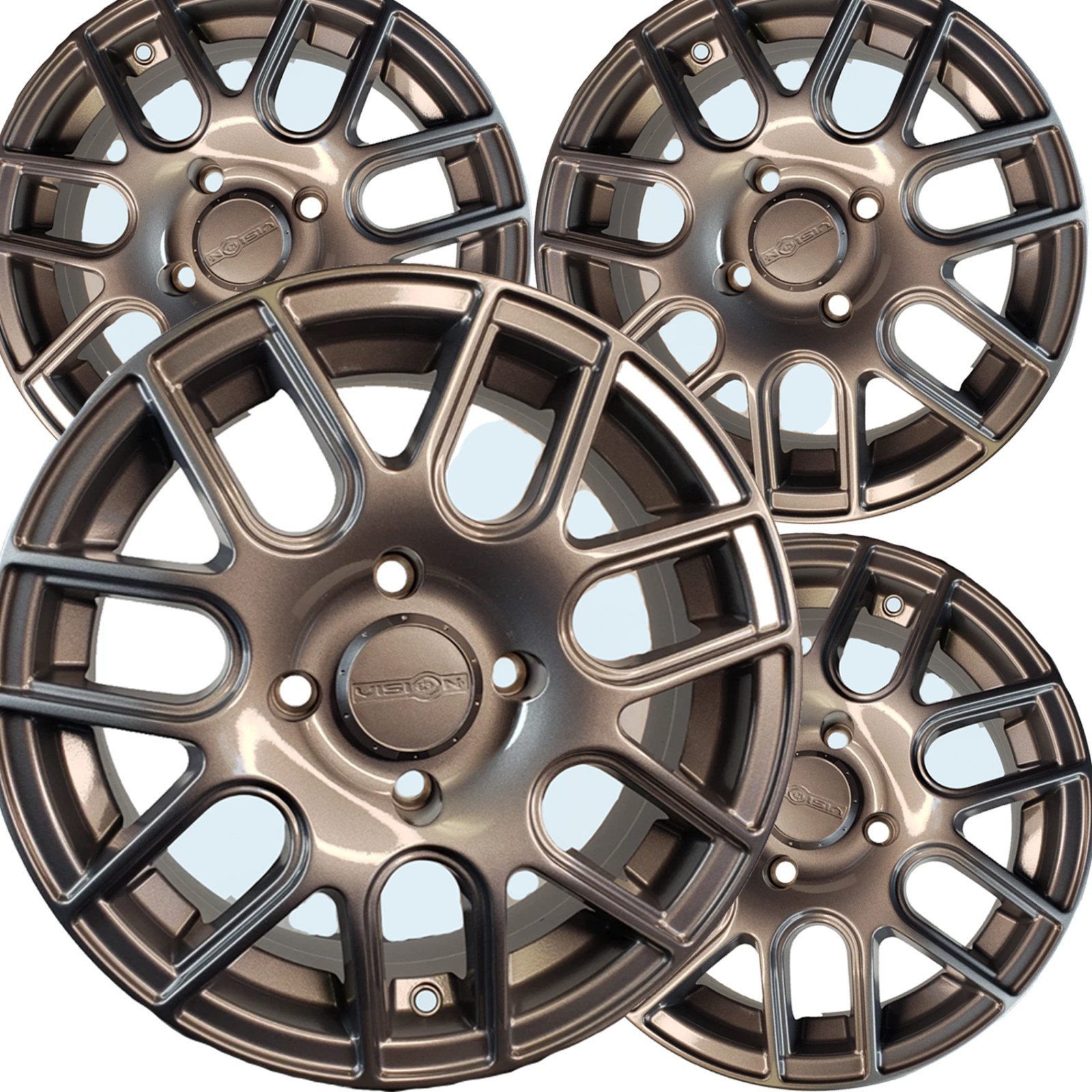 some Subaru Sambar V Mini Truck FOUR 14x5.5 4/100 CROSS Aluminum DOT RIM WHEEL