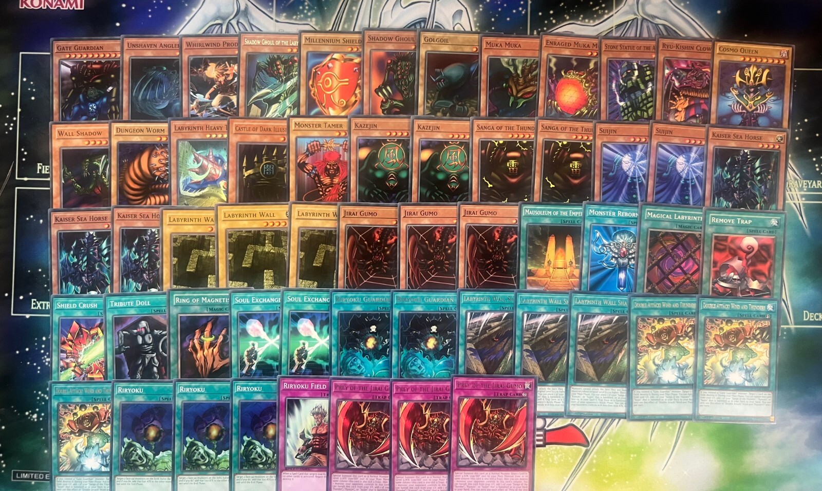 Paradox Brothers Gate Guardian Suijin Kazejin Sanga Yugioh Duelist Kingdom Deck