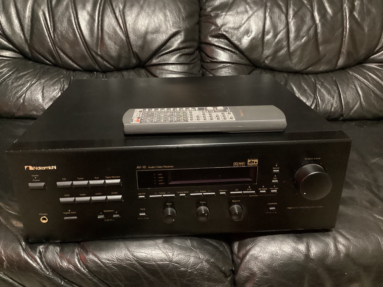Nakamichi AV-10 Audio Video Receiver 100W x5 Dolby DTS bundle w/ Original Remote