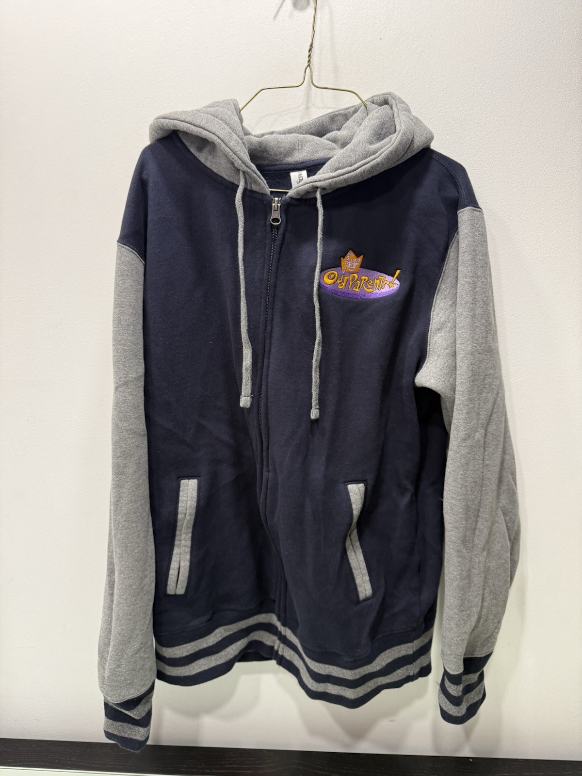 Nickelodeon The Fairly OddParents Cast And Crew Zip Up Hoodie Final Seasons Sz M