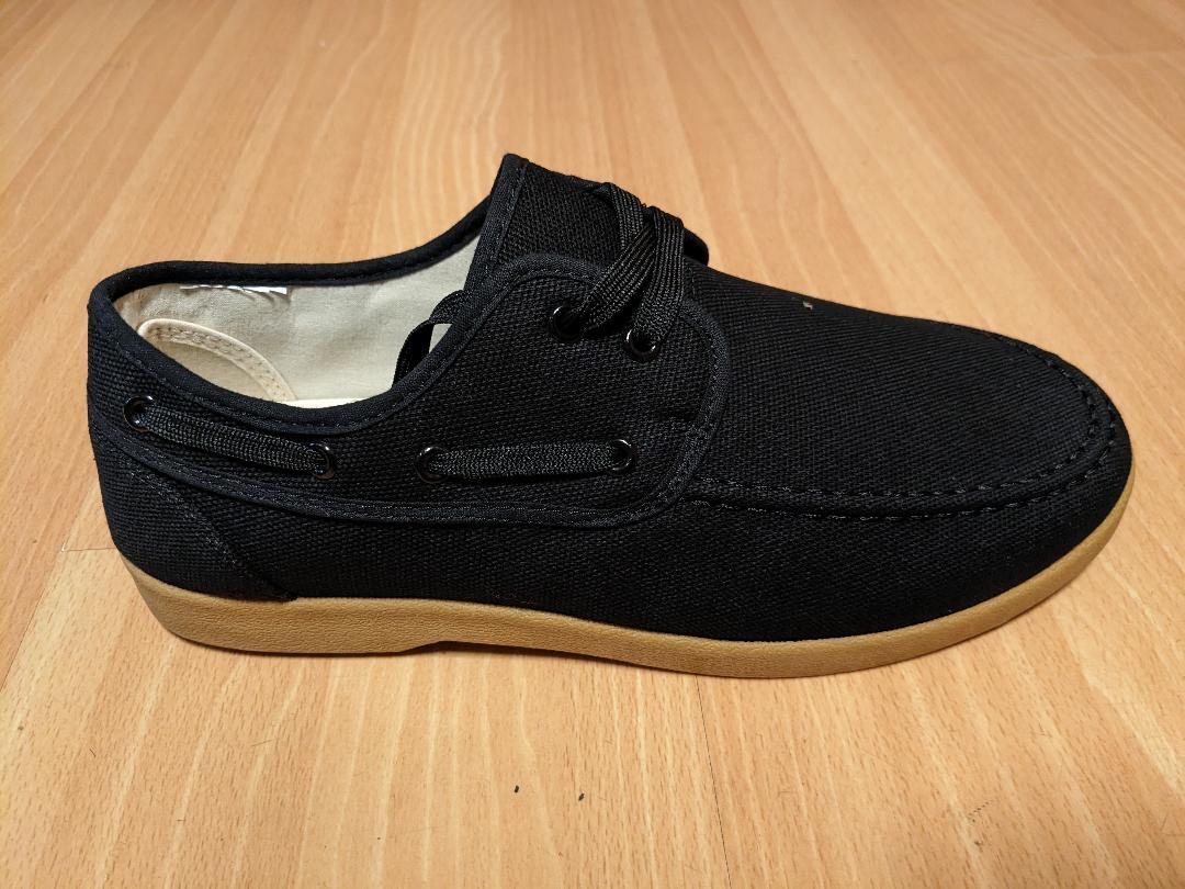 *NEW* Zig Zag Wino Boat Style Shoe *Black with Tan Sole -7280BK