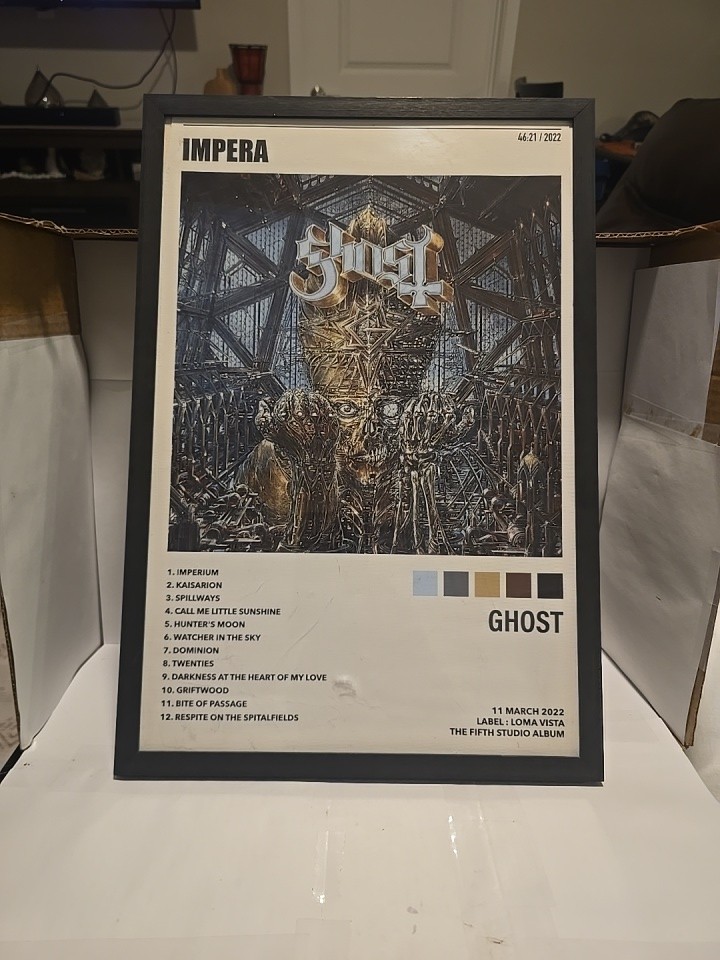 Ghost Impera Canvas Print Framed Album Cover Poster Rock Band  Framed  
