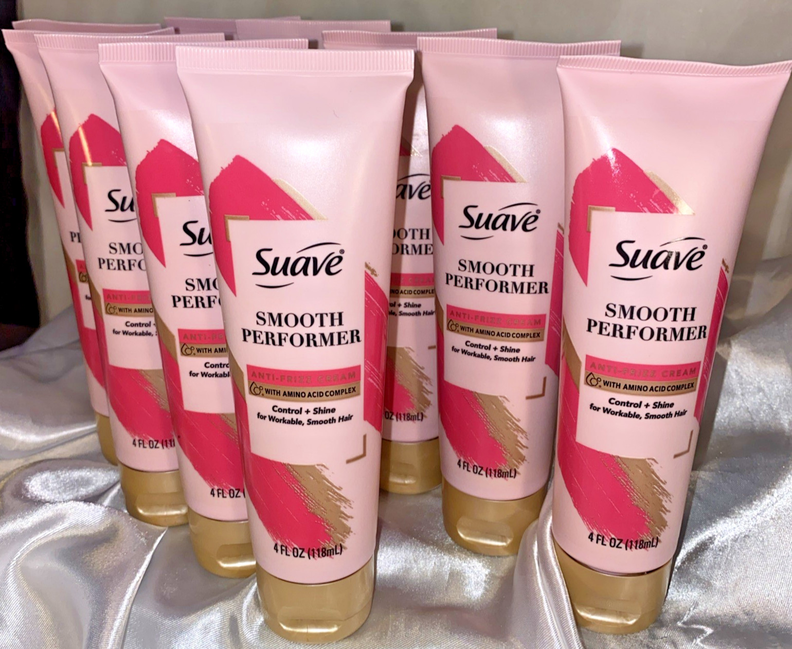 10X Suave Smooth Performer Anti-Frizz Styling Smoothing Cream Control Shine 4 oz 10X Suave Smooth Performer Anti-Frizz Styling Smoothing Cream Control Shine 4 oz