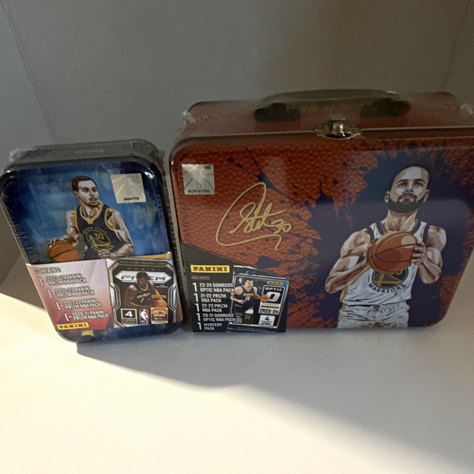 Panini 2023-24 Donruss Optic Stephen Curry Warriors NBA Tin Lot 2 Boxes Panini 2023-24 Donruss Optic Stephen Curry Warriors NBA Tin Lot 2 Boxes