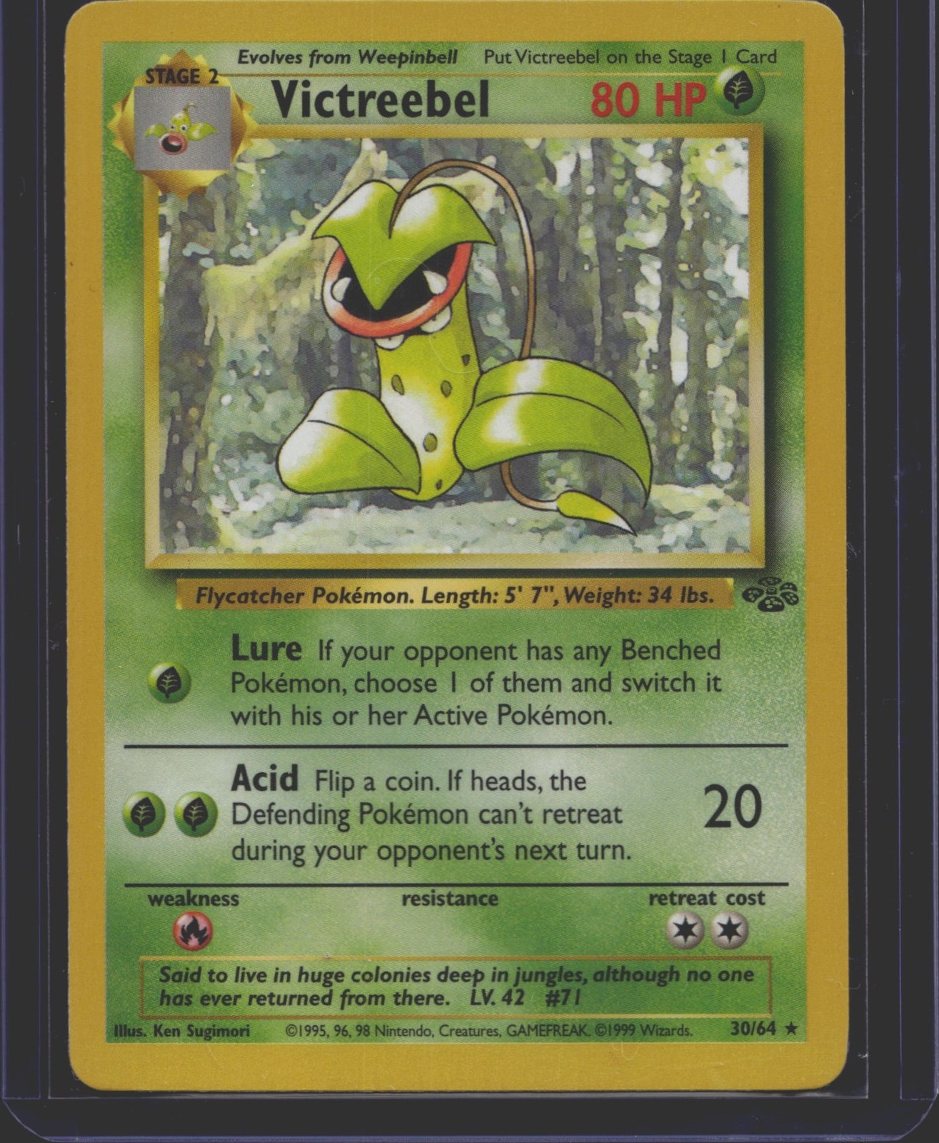 Pokémon TCG Jungle Victreebel 30/64 LP