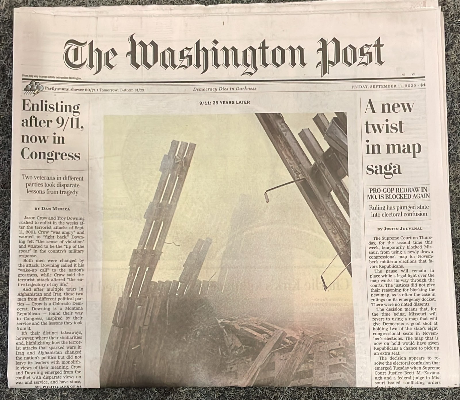 The Washington Post Friday September 11 2026