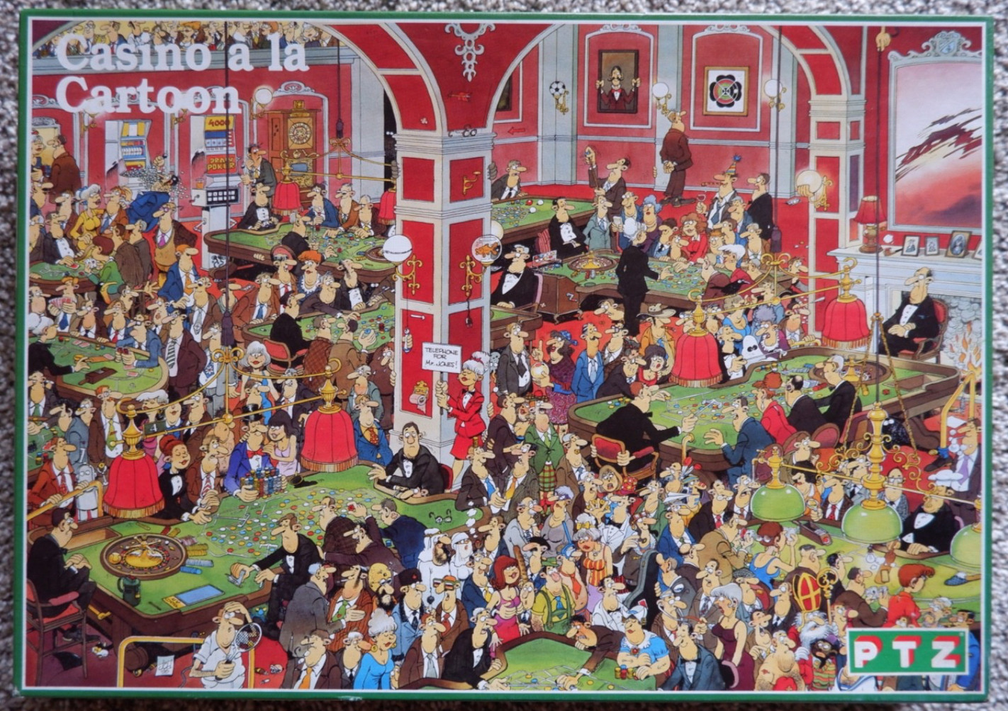 Crazy Casino a la Cartoon Puzzle - 1000 Pcs - PTZ - Jan van Haasteren - COMPLETE