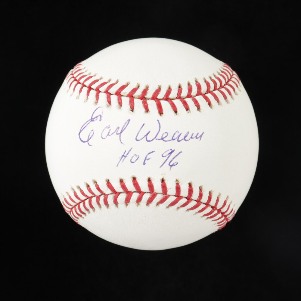 Earl Weaver Signed Baseball (JSA COA) Baltimore Orioles 1970 World Series Champ