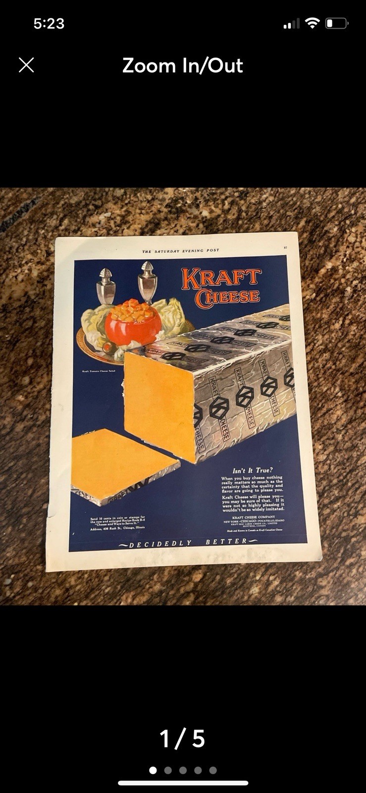 advertisement for Kraft Cheese from The Saturday Evening Post from June 27 1925 advertisement for Kraft Cheese from The Saturday Evening Post from June 27 1925