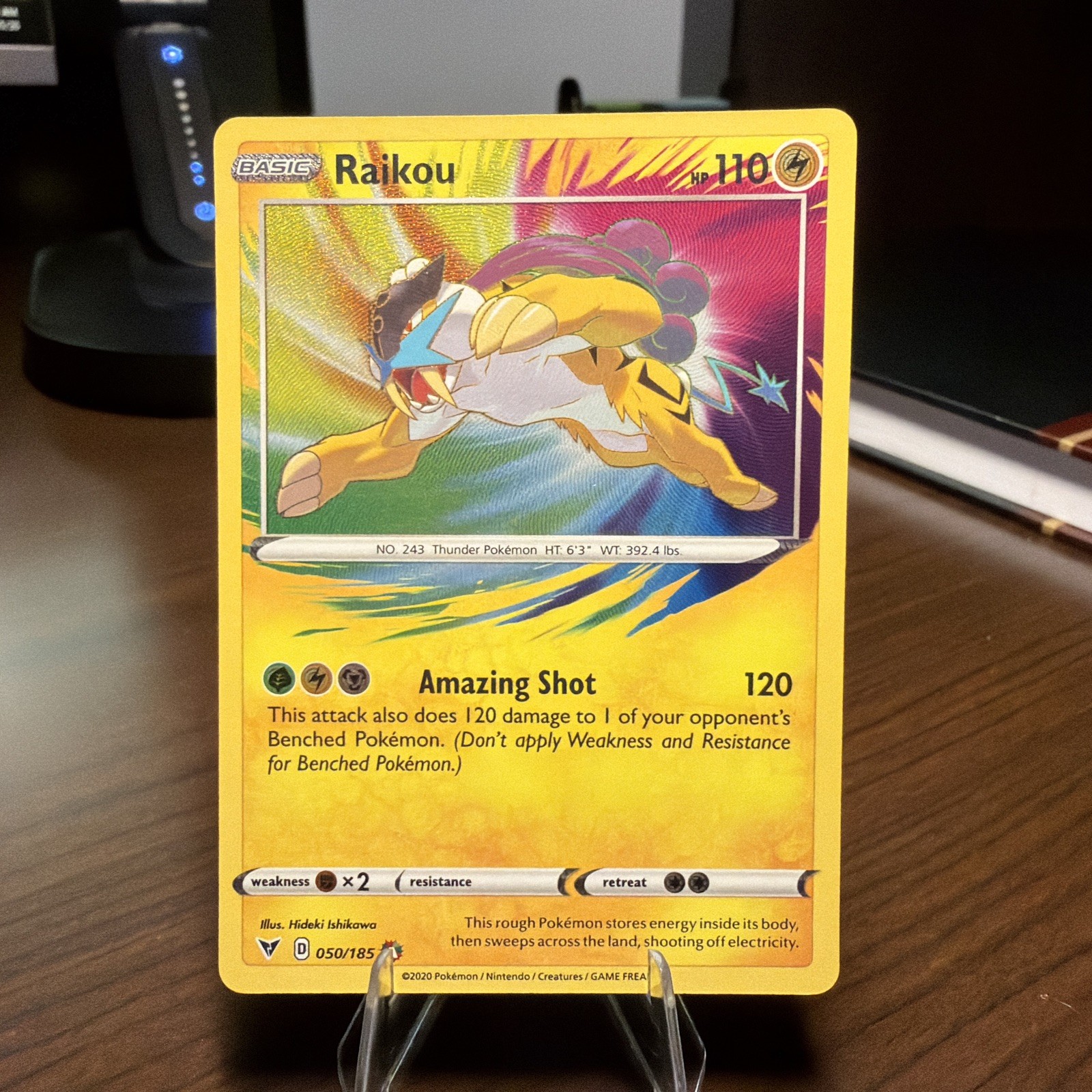 Raikou 050/185 Swsh04: Vivid Voltage Holo Raikou 050/185 Swsh04: Vivid Voltage Holo