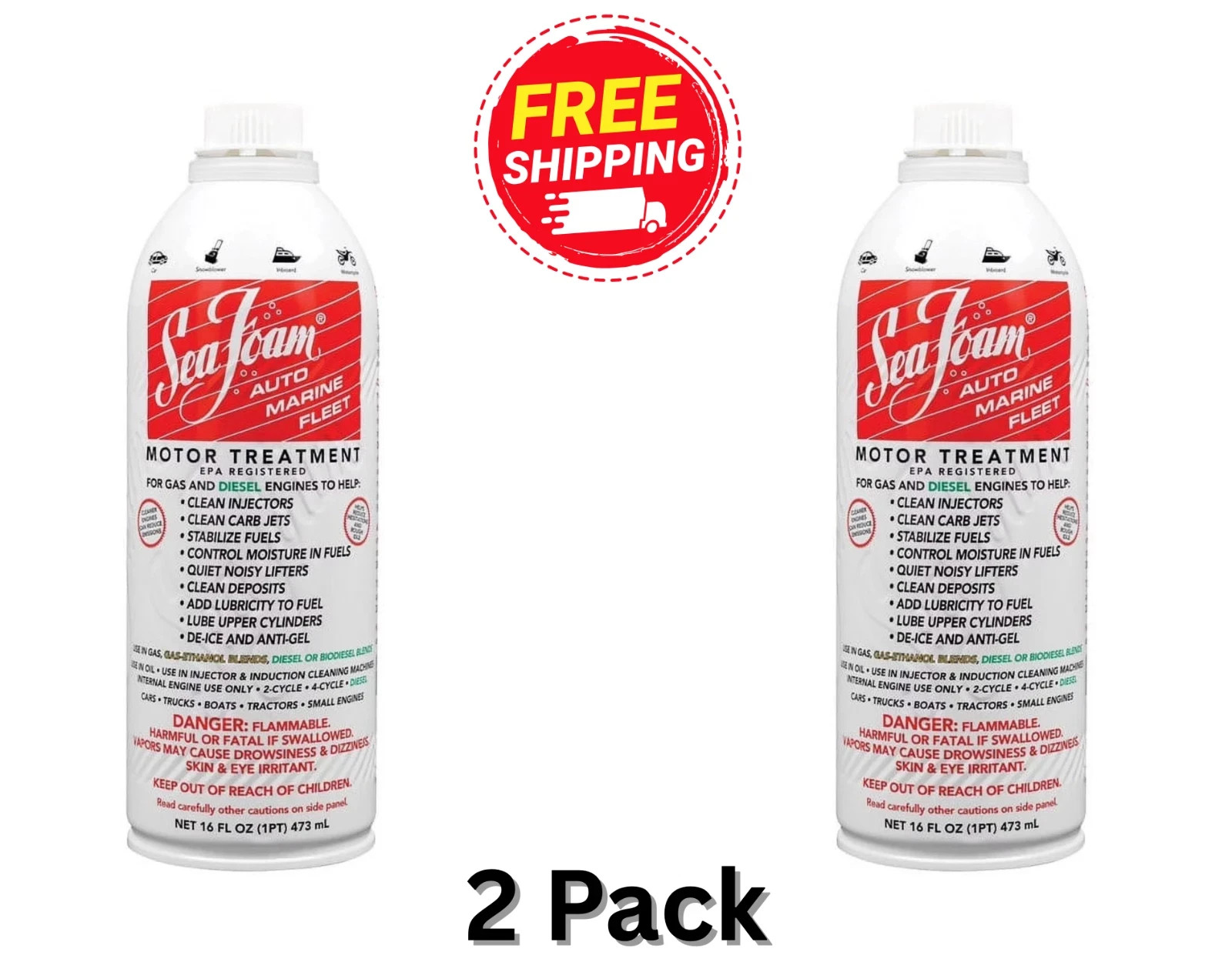 Sea Foam SF16 Motor Treatment Automotive Additive, 16 oz. New Sea Foam SF16 Motor Treatment Automotive Additive, 16 oz. New