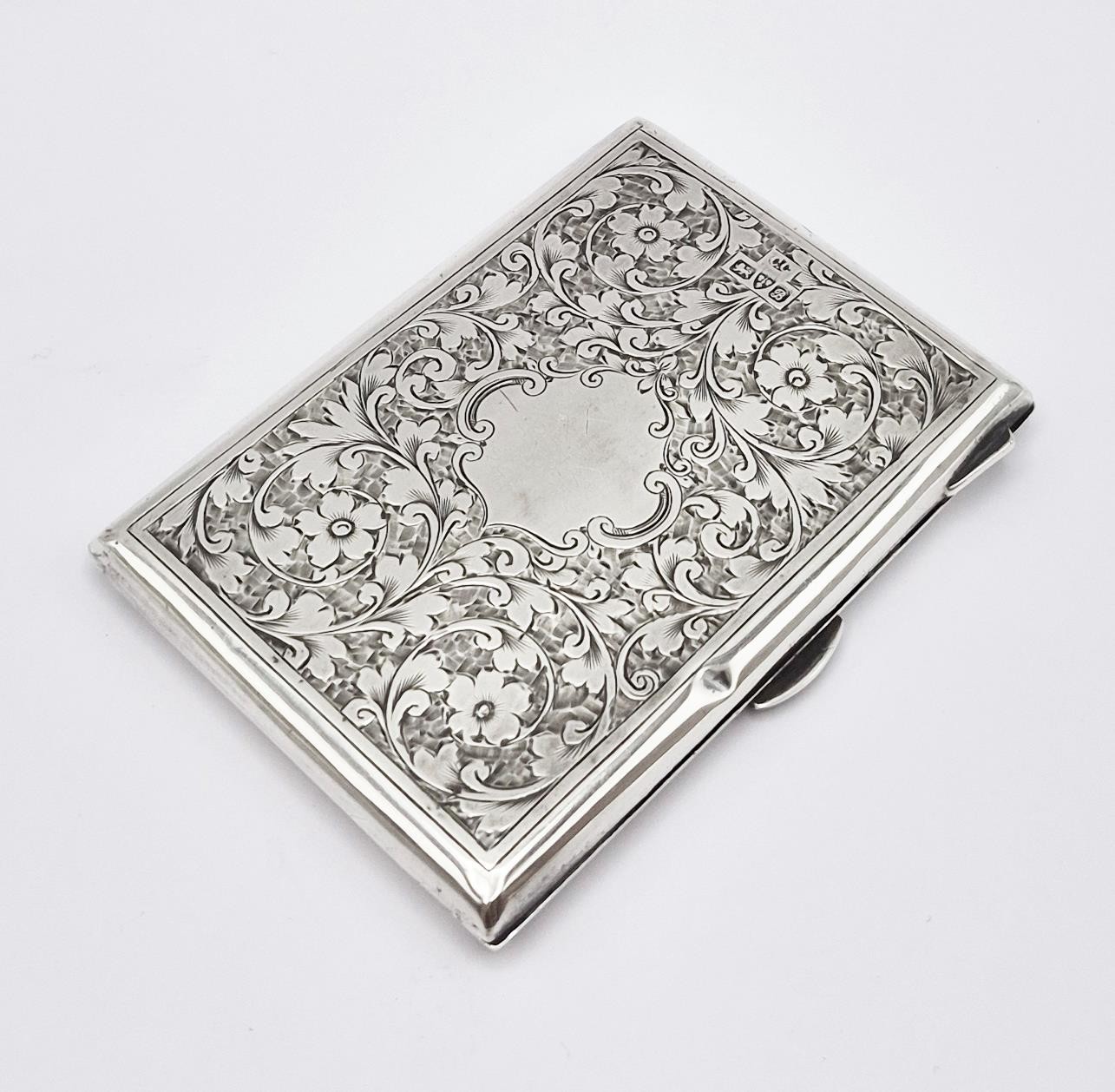 EDWARDIAN STERLING SILVER PURSE / CARD CASE Chester 1902