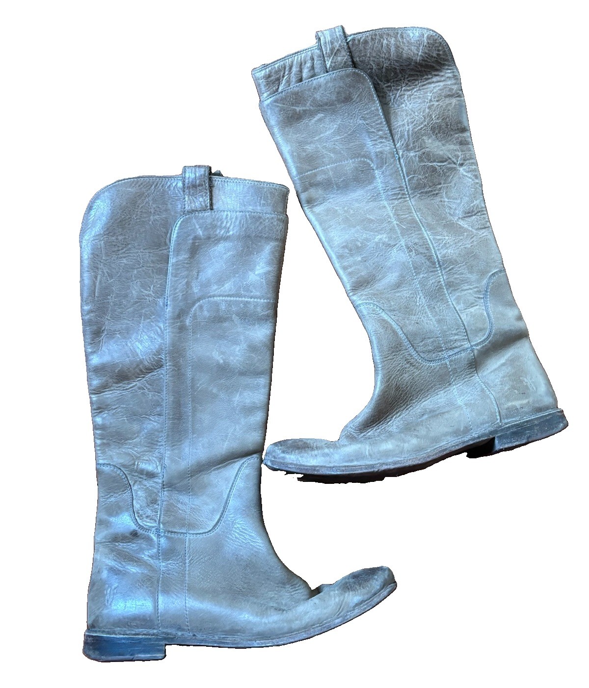 Women’s Frye 77534 Paige Tall Riding Tan Distressed Leather Boho Boots Size 8.5 Women’s Frye 77534 Paige Tall Riding Tan Distressed Leather Boho Boots Size 8.5