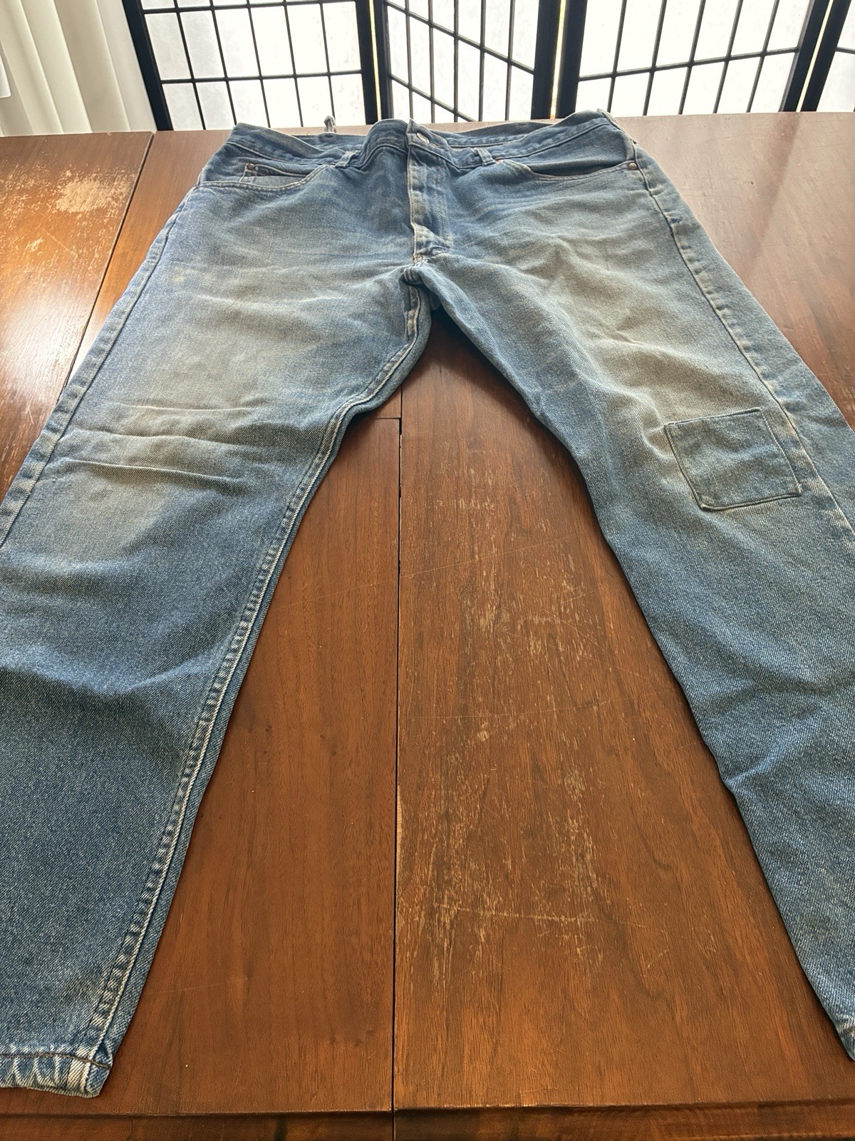 Lee Jeans #1, 1970’s vintage thrashed, reworked