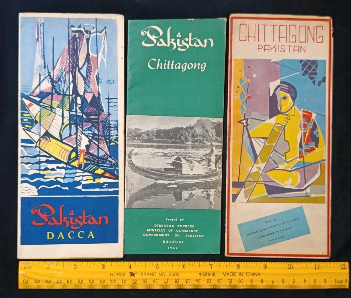 East Pakistan Early Vintage Chittagong & Dacca 3 Different BROCHURE Booklet Rare East Pakistan Early Vintage Chittagong & Dacca 3 Different BROCHURE Booklet Rare