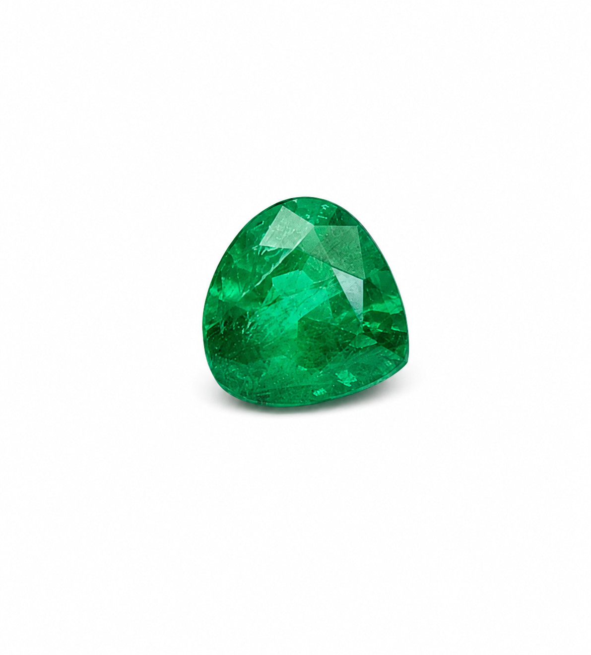 1.96crt Natural Zambian Emerald Pear Certified Loose Gemston