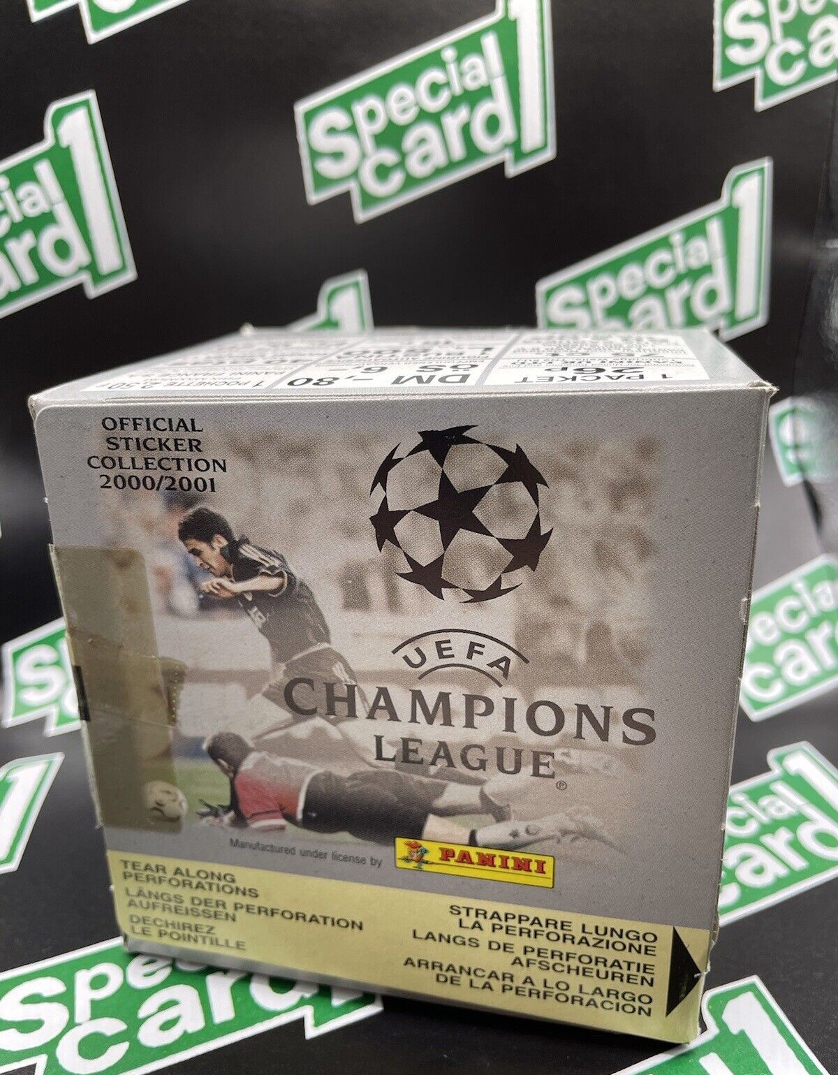 2000-01 Panini UEFA Champions League Sticker Box (50 Packs) Original VINTAGE 2000-01 Panini UEFA Champions League Sticker Box (50 Packs) Original VINTAGE
