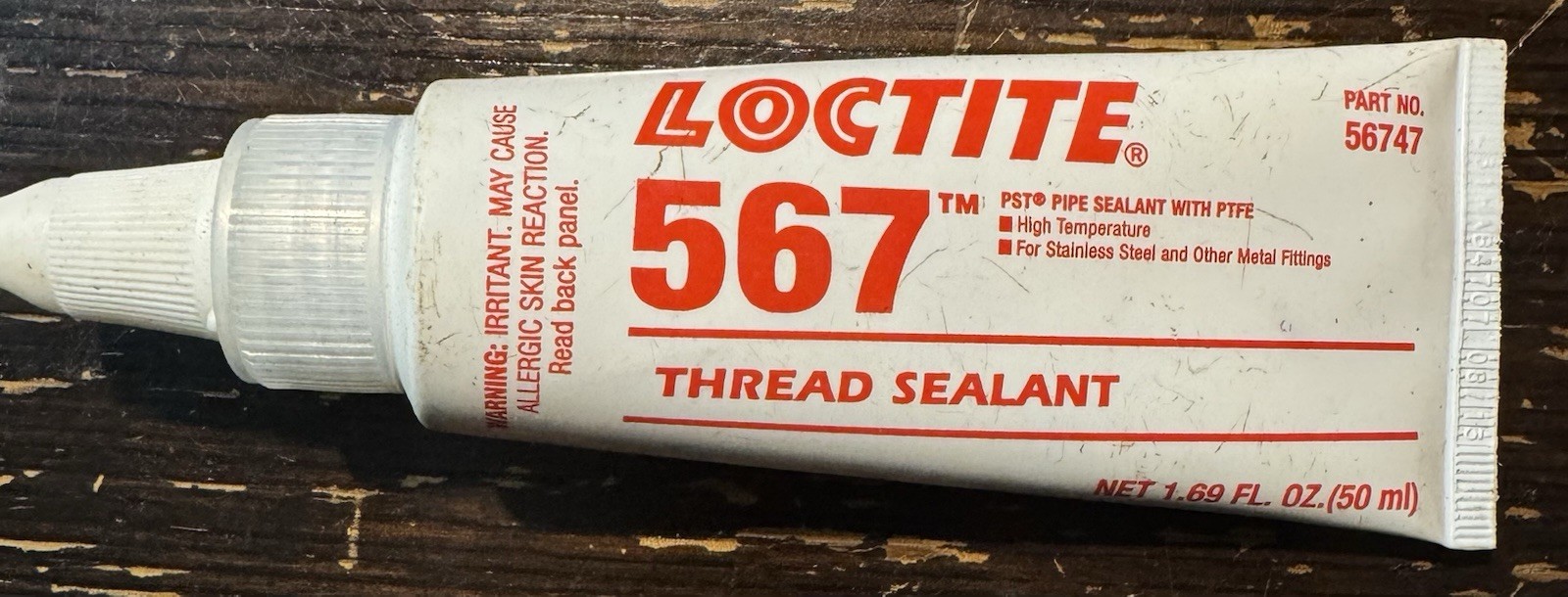 2 Tubes Loctite 567 Thread Sealant               1.69 FL  OZ. New Old Stock