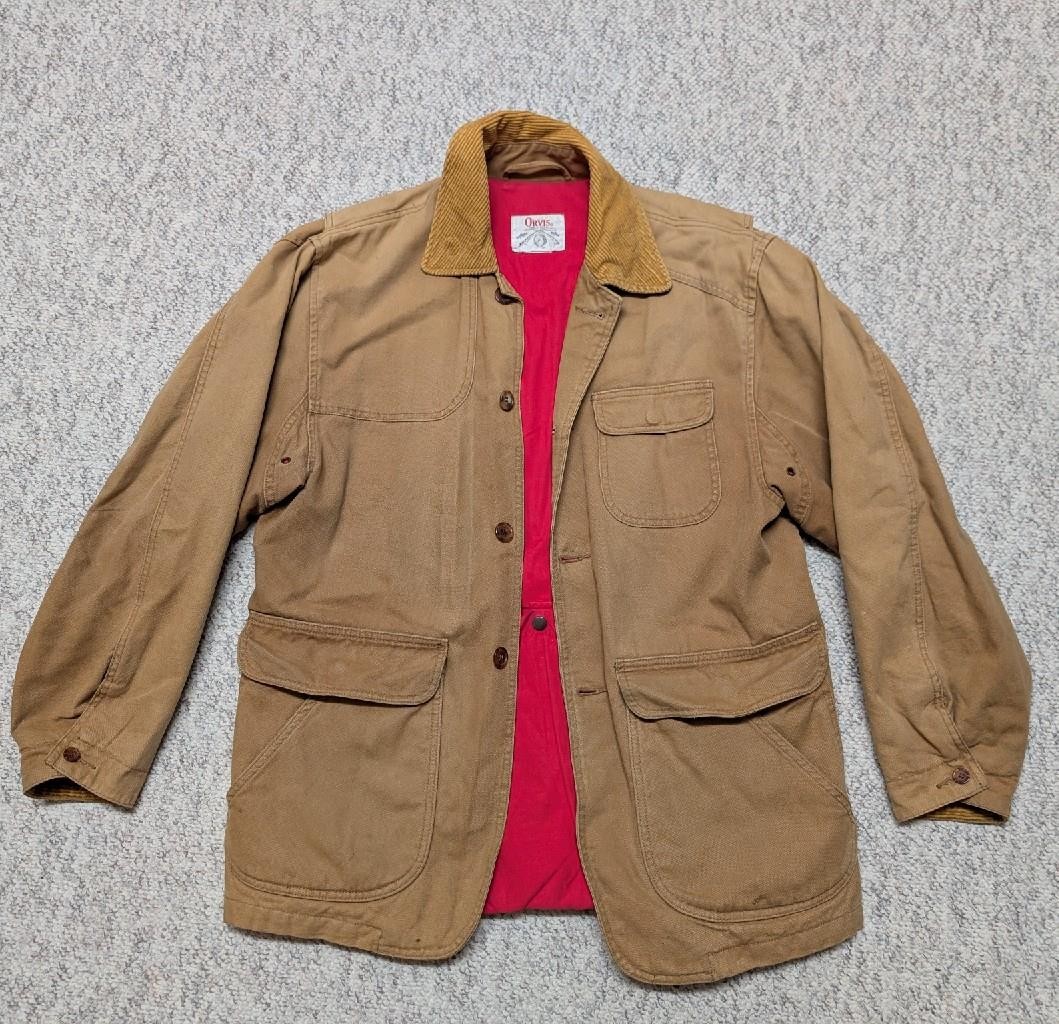1980s vintage ORVIS coat TRAPPER jacket M canvas cotton DUCK HUNTING sportsman