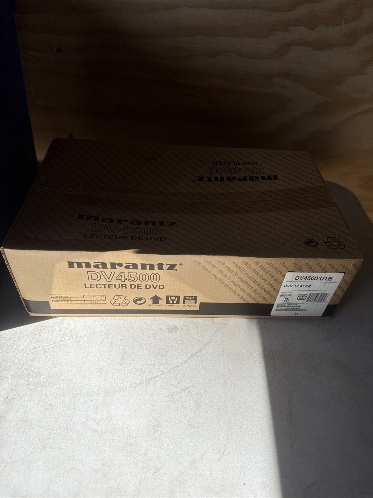 MARANTZ DV4500 DVD Player New In Sealed Box