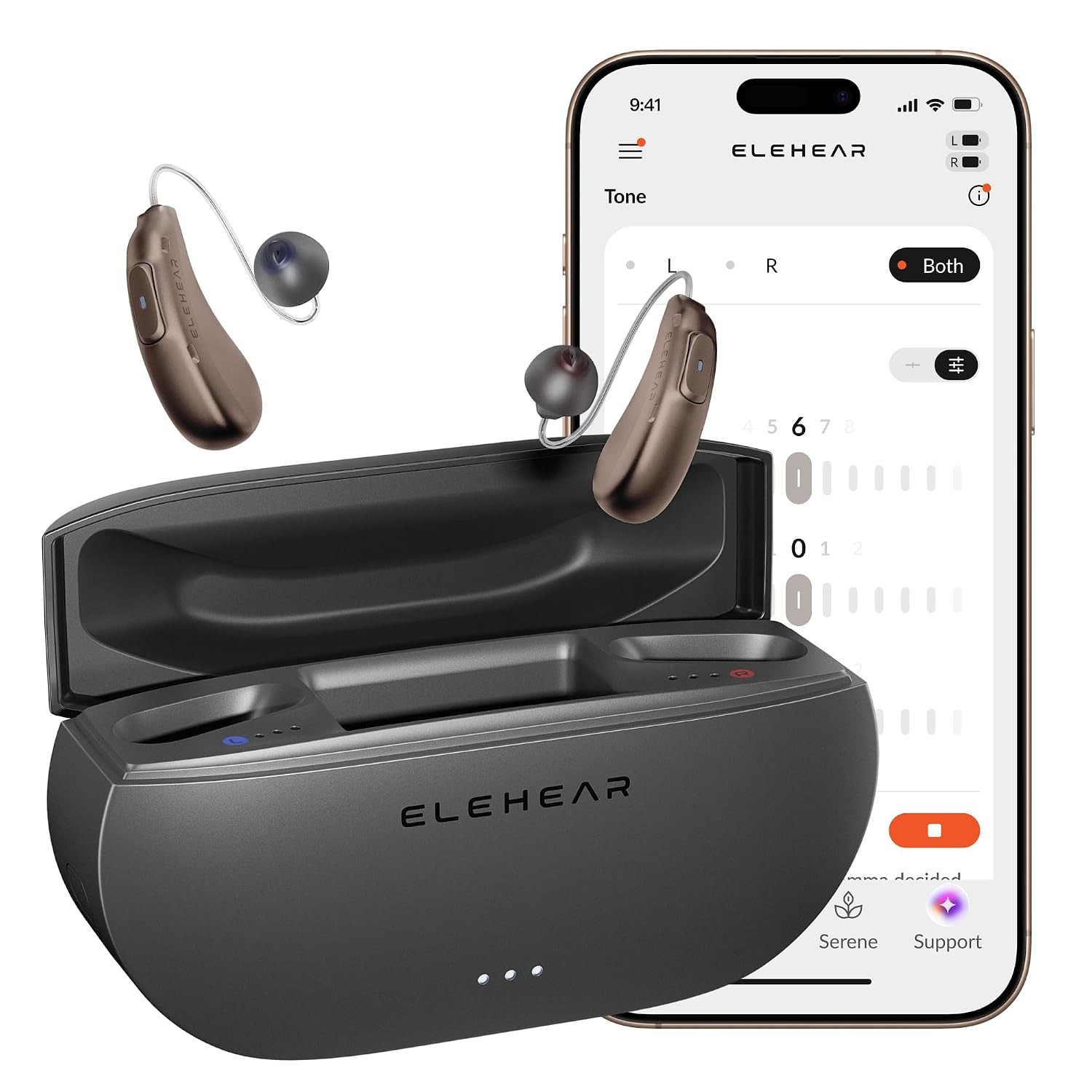 ELEHEAR Beyond 2 Pro OTC Hearing Aids Bluetooth Rechargeable AI Noise Reduction
