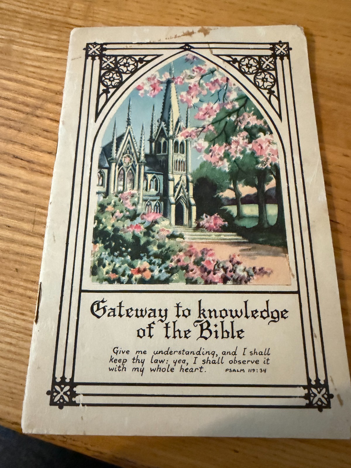 Antique 1935 Gateway to Knowledge of the Bible Booklet/Pamphlet