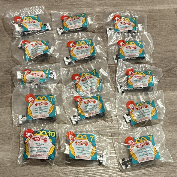 Hot Wheels McDonald\'s Happy Meal Toys 1997 Vintage Sealed Lot