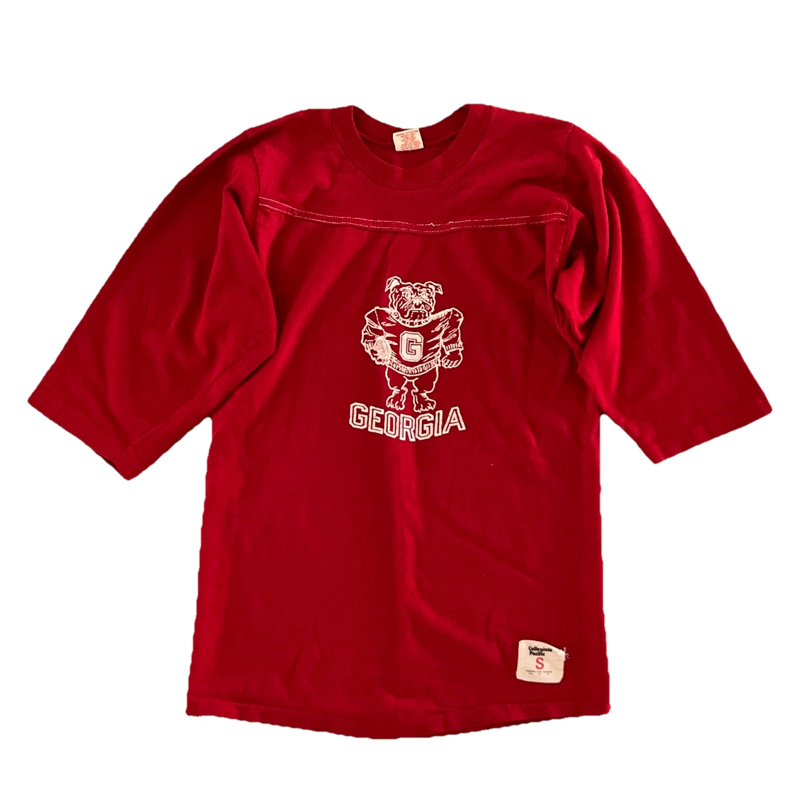 Vintage Georgia State Bulldogs Men Shirt S Red 70s Collegiate Pacific Football Vintage Georgia State Bulldogs Men Shirt S Red 70s Collegiate Pacific Football