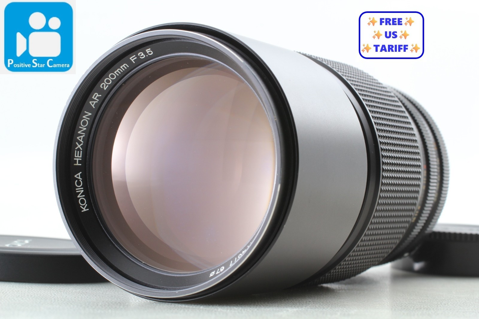 Late🎦👀✨MINT✨Konica Hexanon AR 200mm F3.5 From JAPAN