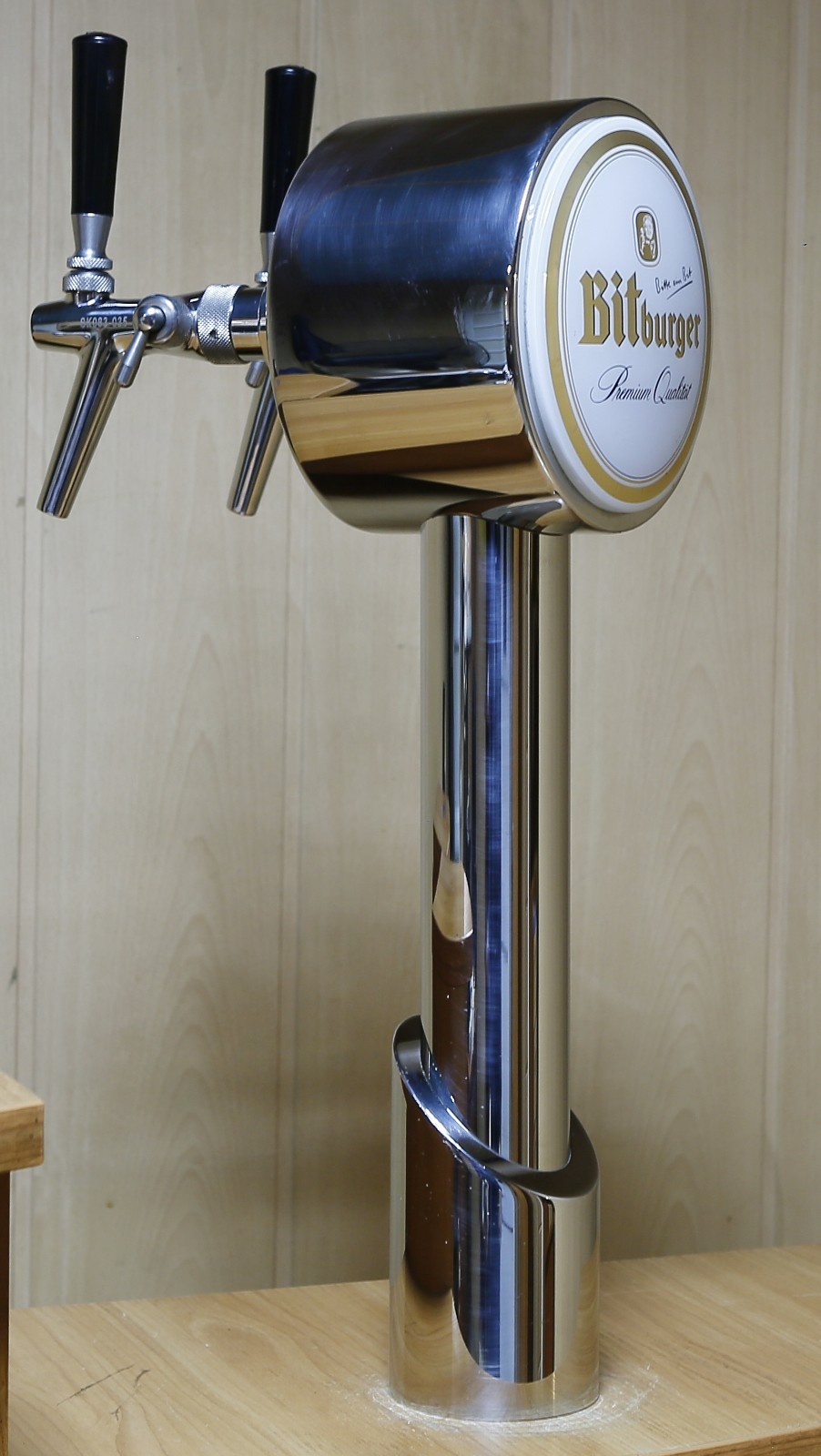 Bitburger Beer Pump Bar Man Cave Beer Font Tap Draft Beer Tower 2 Faucets