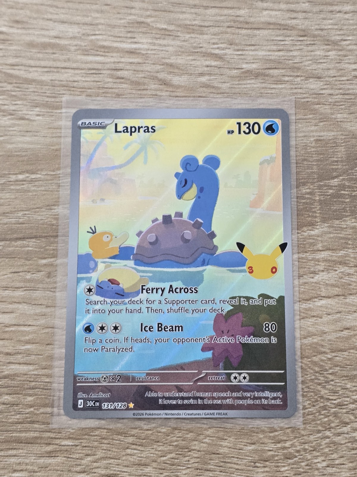 Lapras 131/128 Me: 30th Celebration Holo Lapras 131/128 Me: 30th Celebration Holo