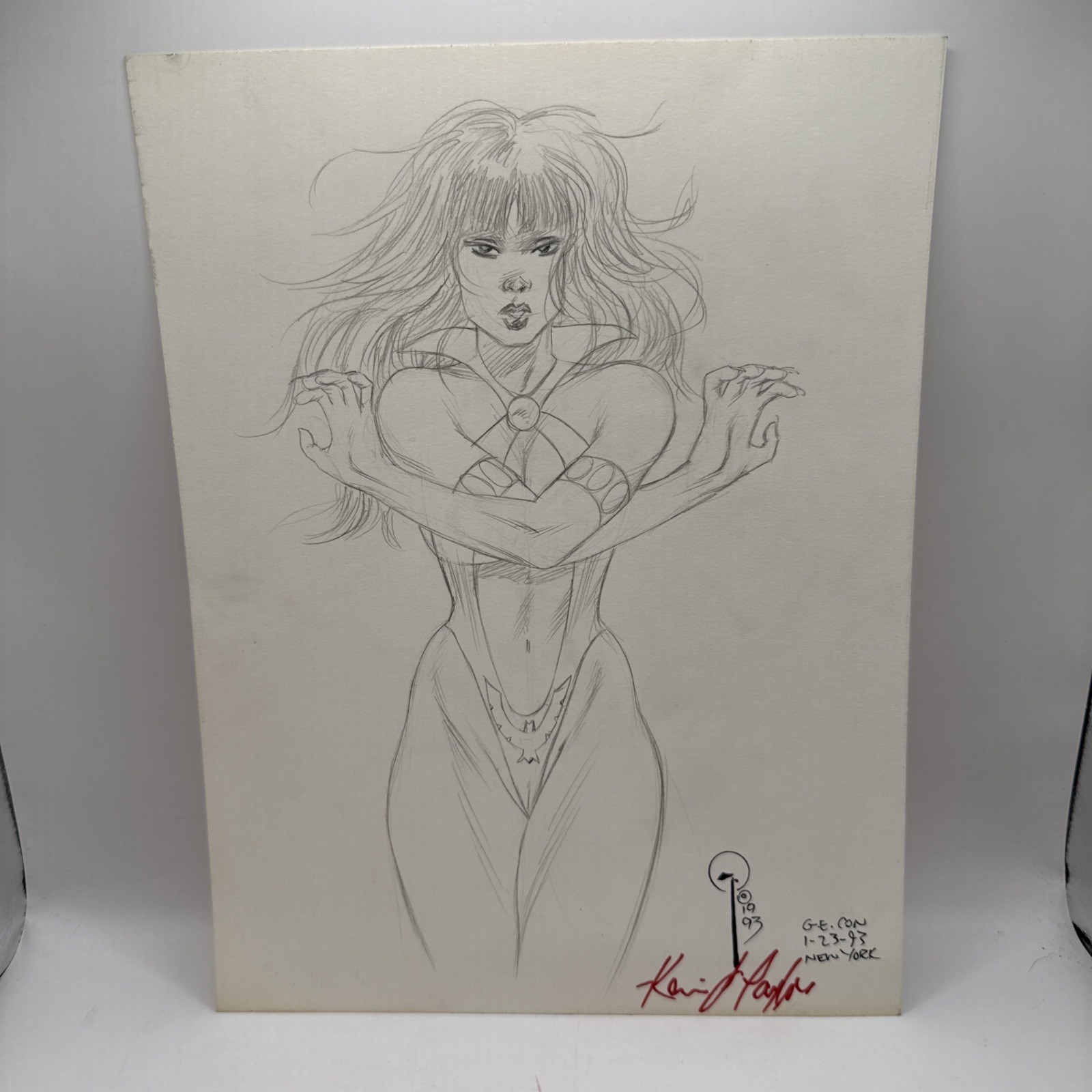 Kevin J. Taylor : (Original Sketch G.E. Comi-Con Jan 23, 1993) 8.5x11” Kevin J. Taylor : (Original Sketch G.E. Comi-Con Jan 23, 1993) 8.5x11”