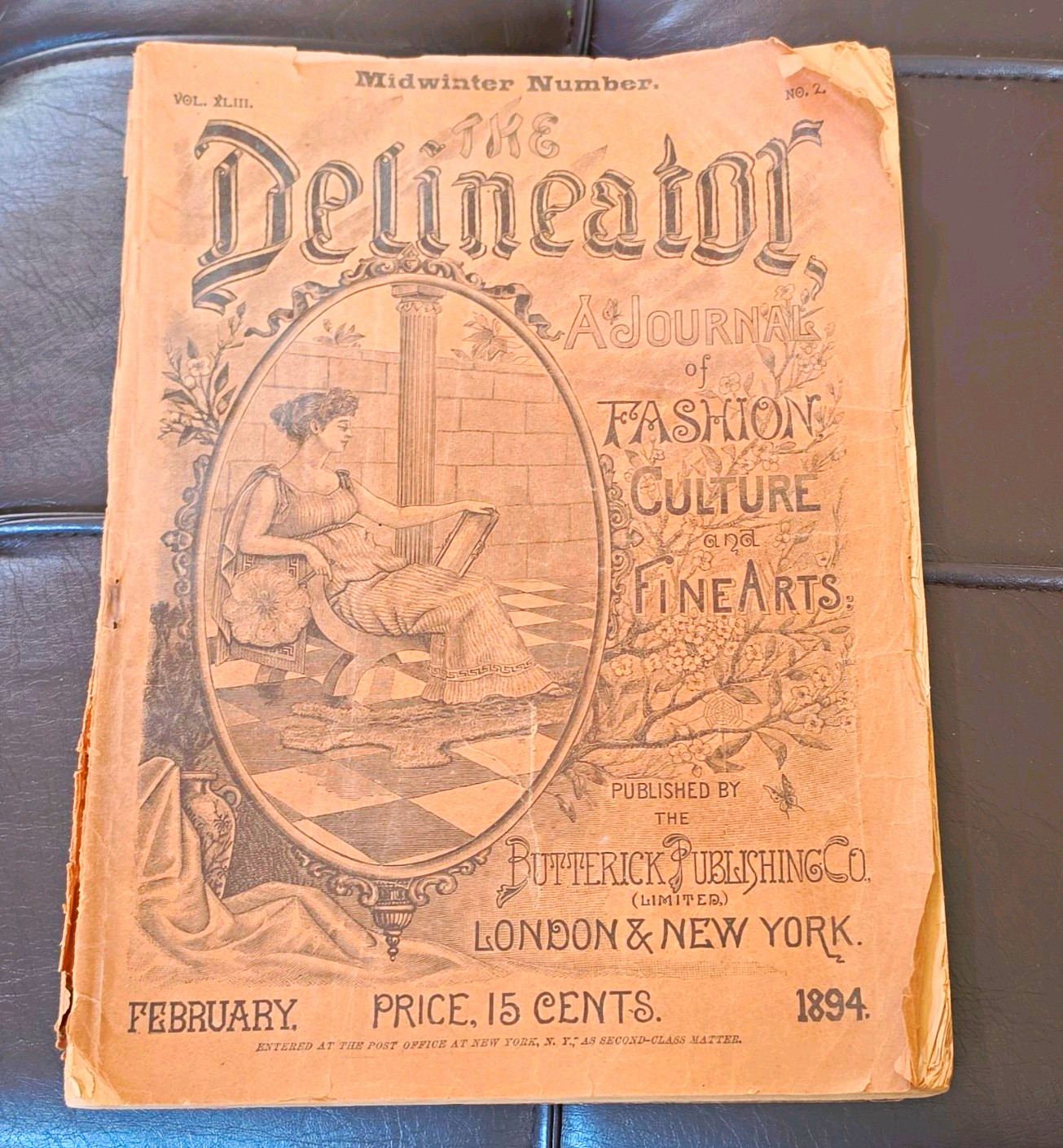 The Delineator Illustrated Fashion/Culture/Fine Arts Feb 1894 Vol XLIII No 2