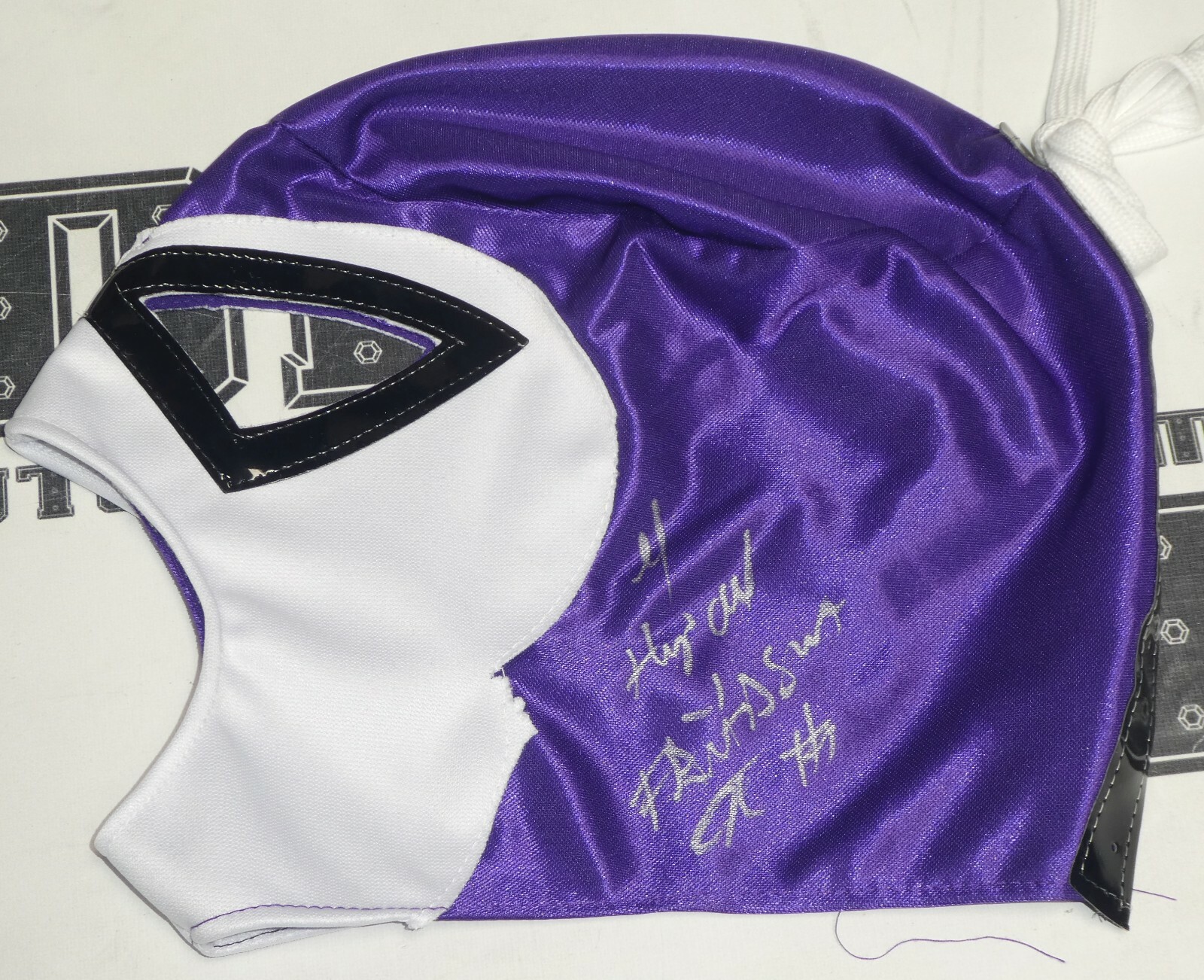 El Hijo Del Fantasma Signed Lucha Libre Mask BAS COA AAA WWE NXT Santos Escobar