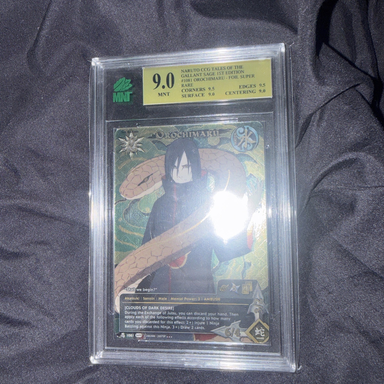 2011 Bandai Naruto CCG S20 Tales of the Gallant Sage Orochimaru 1st Ed MNT 9