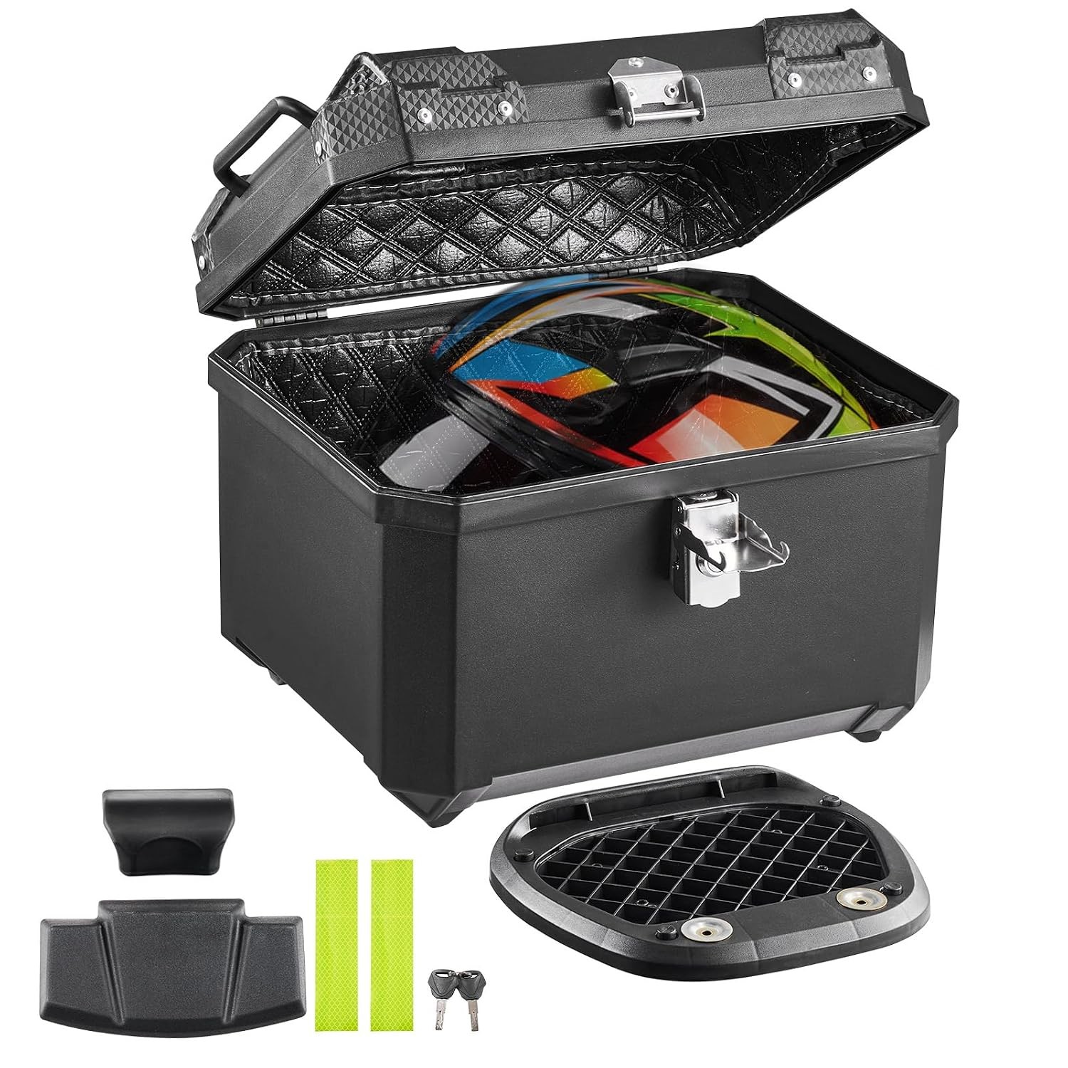 Universal Waterproof 45L ABS Motorcycle Top Case Tail Bag Storage Solution Universal Waterproof 45L ABS Motorcycle Top Case Tail Bag Storage Solution