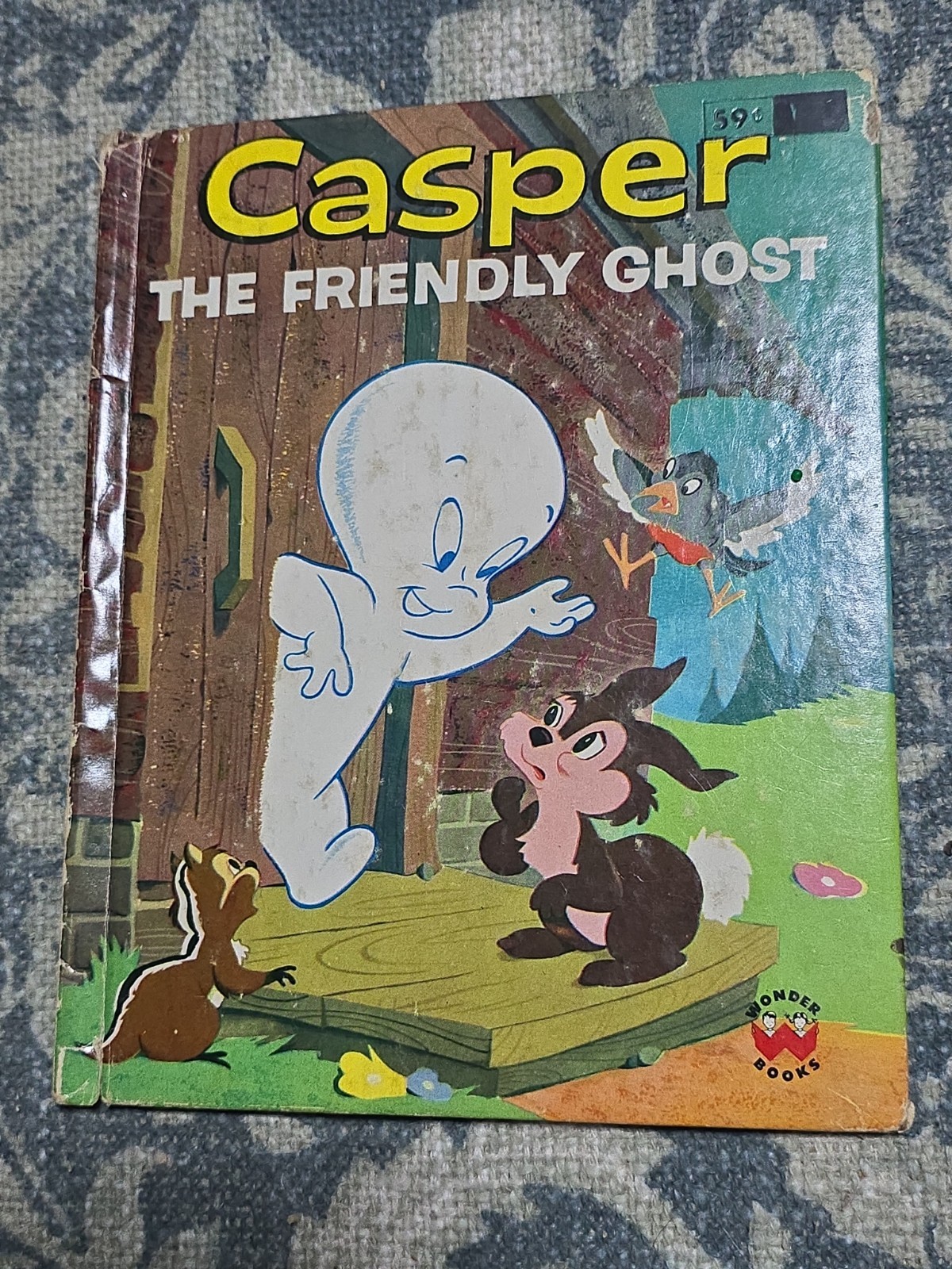Vintage Casper  The Friendly Ghost Wonder Book Harvey Cartoon Studios 1960