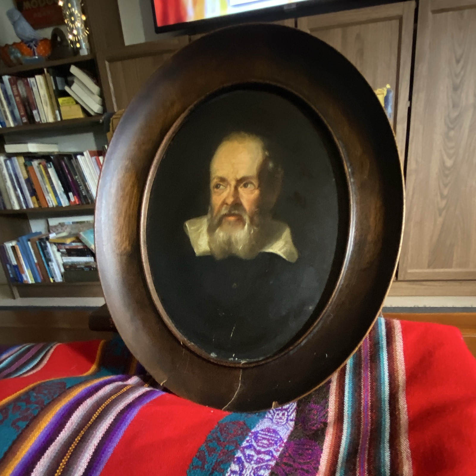 Vintage Galileo Oil Painting, Justus Sustermans reproduction Vintage Galileo Oil Painting, Justus Sustermans reproduction