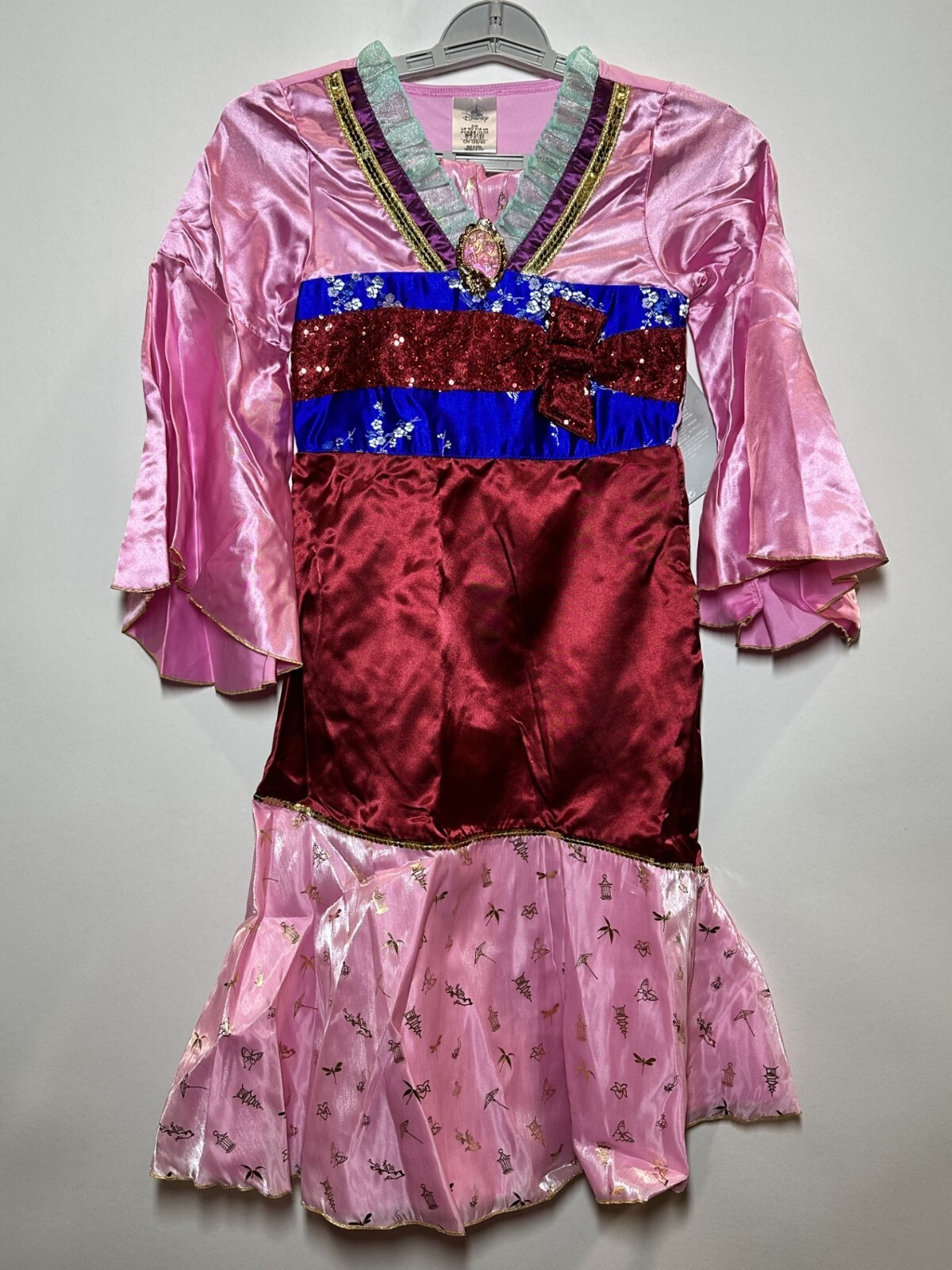 Disney Girl's Mulan Costume Red/Pink Disney store Size 4 Disney Girl's Mulan Costume Red/Pink Disney store Size 4