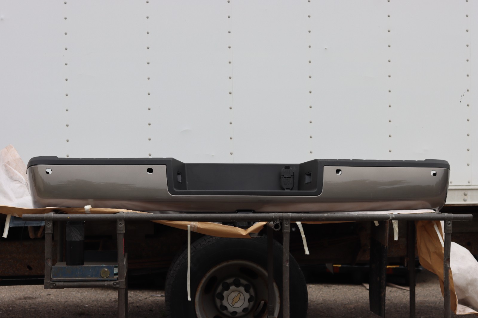 New 17-19 Nissan Titan Rear Bumper Assembly Factory OEM Gun Metal Metal Metallic