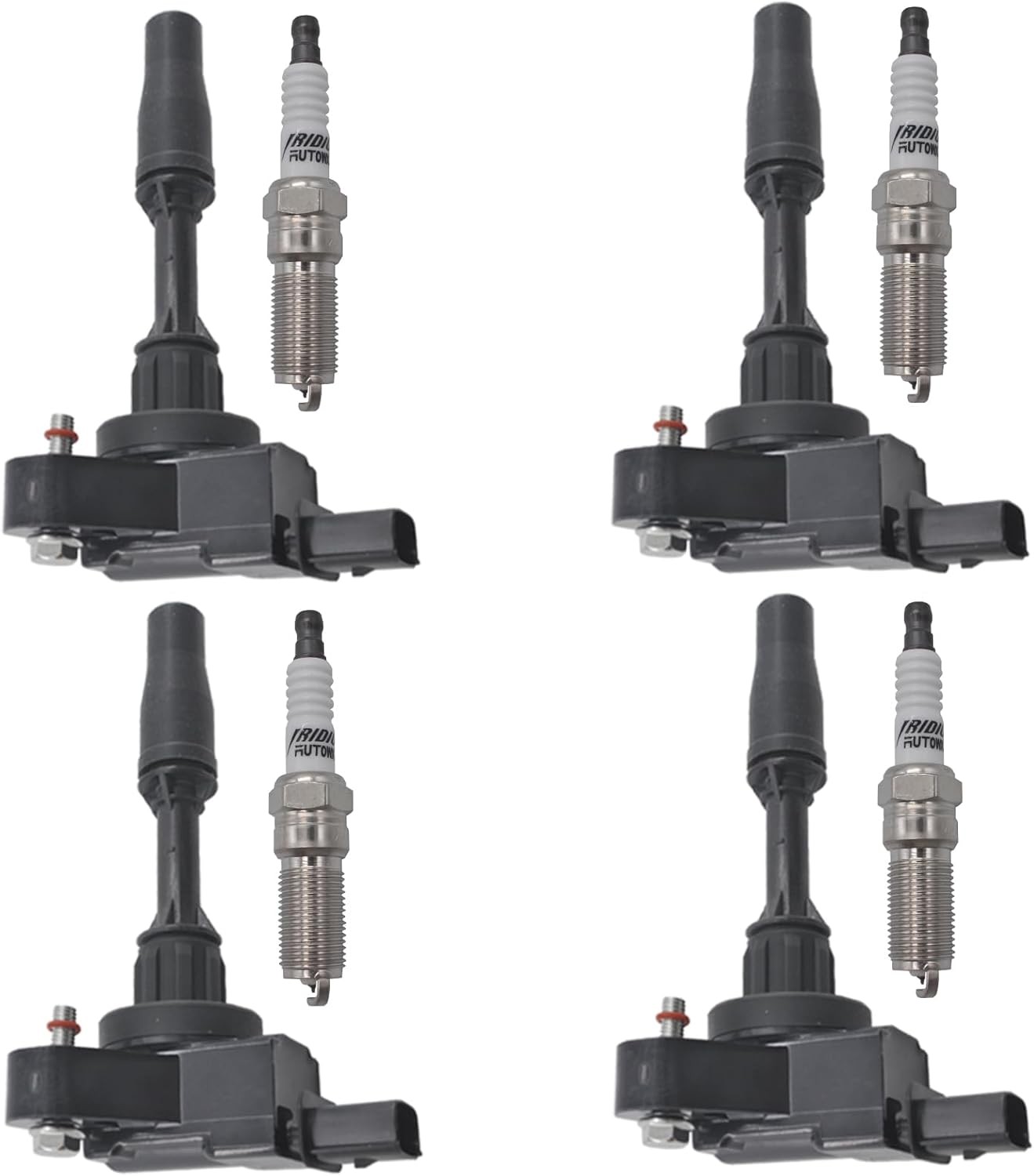 Ignition Coil Iridium Spark Plugs 4pcs UF680 C1827 Compatible with 2013 2014... 