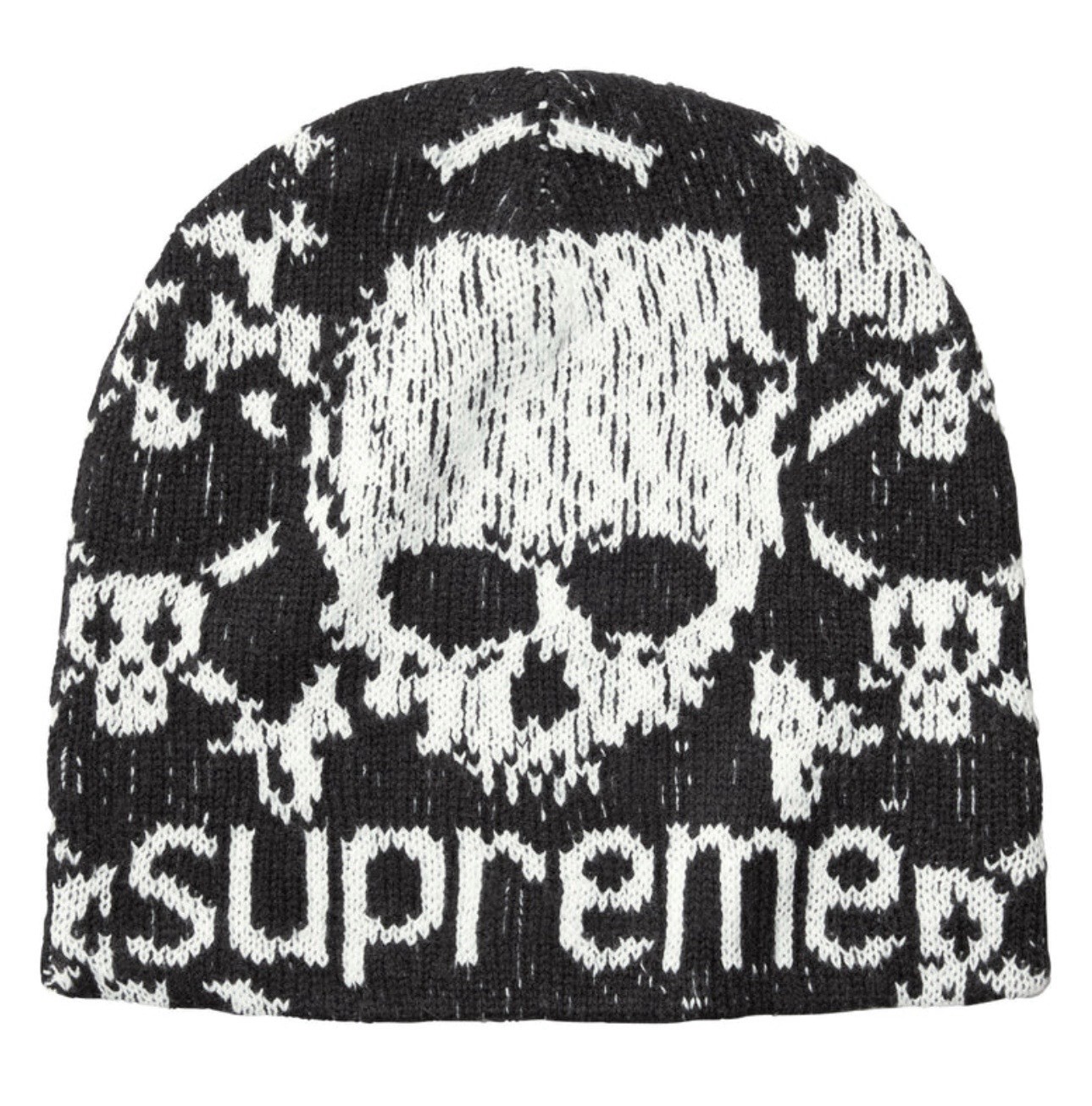 Supreme Vanson Leathers Skull Beanie Black Supreme Fall Winter 2026