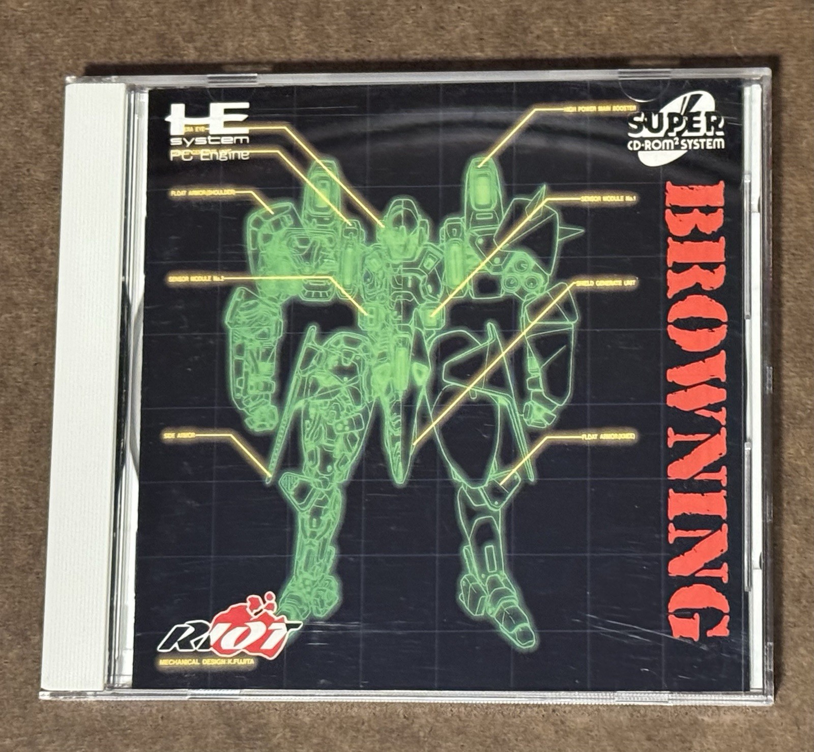 BROWNING PC Engine NEC Turbo Duo Super CD-ROM 2 Japan Import US Seller TESTED